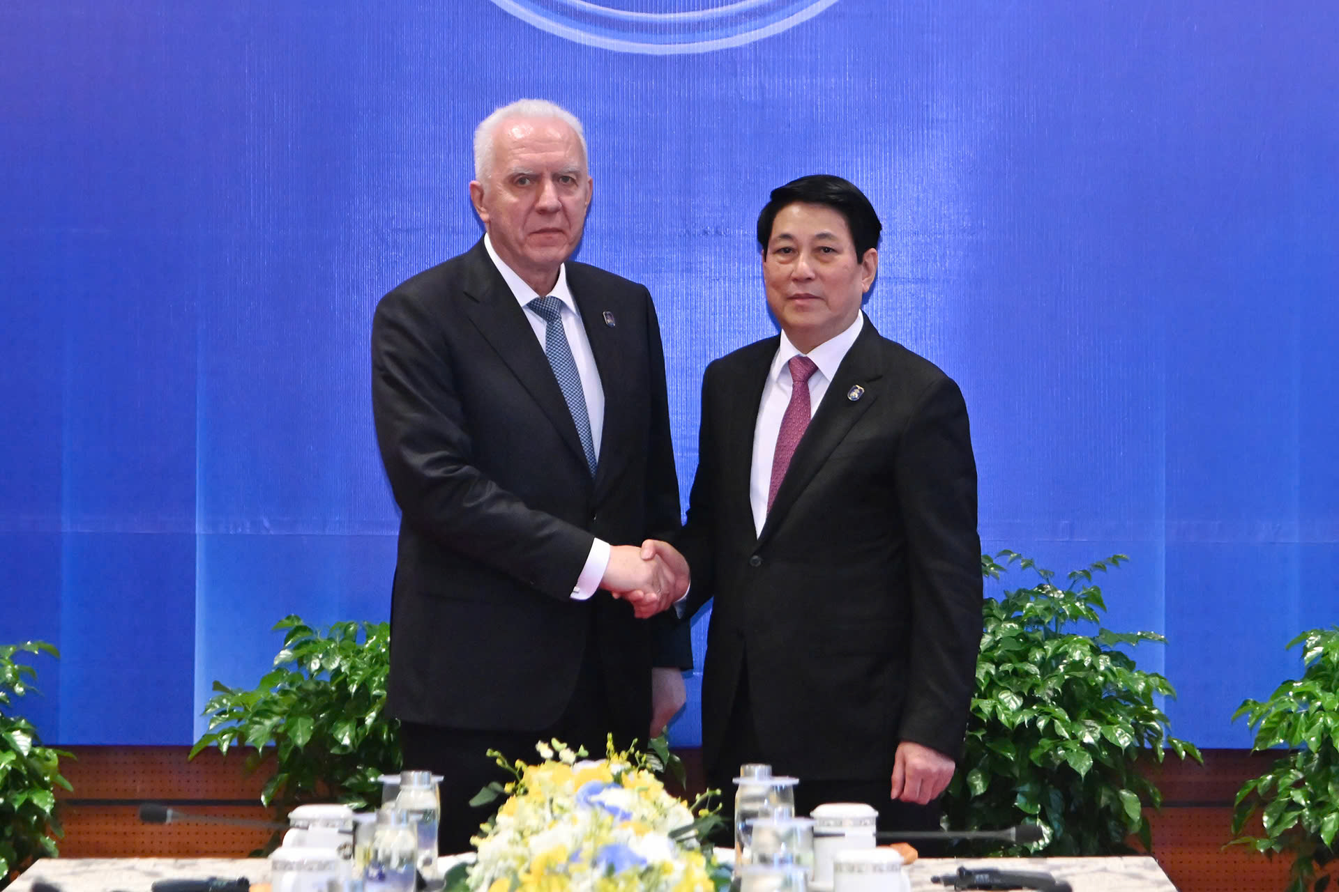 Chủ tịch nước Lương Cường tiếp Tổng Công tố Liên bang Nga A.V. Gutsan

